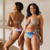 avant et dos - Bas de Bikini String Doublé Lavande Recyclé UPF50+ Meduse - Couleurs Lagon