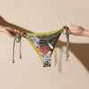 avant - Bas de Bikini String Doublé Or Recyclé UPF50+ Sable Coquillage - Couleurs Lagon