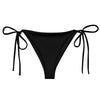 avant et doublure noir - Bas de Bikini String Doublé Recyclé UPF50+ Noir - Couleurs Lagon