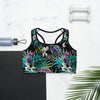 Couleurs Lagon - Brassière de Sport Couleurs Lagon NOIR FLORAL COLEOPTERES