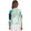 dos fille - Lycra Manche Longue UPF50 Ado 8-20 Vert Lagon - Couleurs Lagon