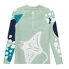 dos a plat - Lycra Manche Longue UPF50 Ado 8-20 Vert Lagon - Couleurs Lagon