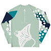 dos a plat 2 - Lycra Manche Longue UPF50 Ado 8-20 Vert Lagon - Couleurs Lagon