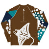 dos à plat - Lycra Manche Longue UPF50 Ado 8-20 Chocolat - Couleurs Lagon