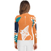 dos legging - Lycra Manche Longue UPF50 Ado 8-20 Orange - Couleurs Lagon
