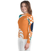 gauche legging - Lycra Manche Longue UPF50 Ado 8-20 Orange - Couleurs Lagon