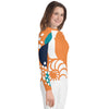 droite legging - Lycra Manche Longue UPF50 Ado 8-20 Orange - Couleurs Lagon