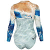 dos - Combi surf manches longues MITI caraco Marine Couleurs Lagon