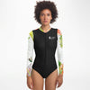 av - Combi surf manches longues MITI caraco Hibiscus Couleurs Lagon