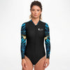 av - Combi surf manches longues MITI caraco Benitier II Couleurs Lagon