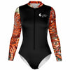 av 3d - Combi surf manches longues MITI caraco Gorgone Couleurs Lagon