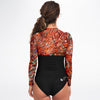 dos - Combi surf manches longues MITI caraco Gorgone Couleurs Lagon