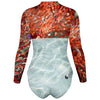 dos 3d - Combi surf manches longues MITI caraco Gorgones II Couleurs Lagon