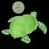1/4 arrière droit dessus - Jouet Peluche Tortue de Mer Verte Réaliste 30cm - Couleurs Lagon