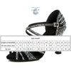 Chaussure Danse Latine Rouge et Noir 7.5-9 - Couleurs Lagon