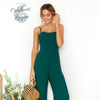 Combinaison décontractée col carré pantalon ample - Couleurs Lagon
