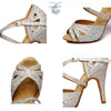 Chaussure Danse Latine - Talon Haut - Couleurs Lagon