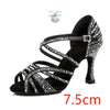 Chaussure Danse Latine Rouge et Noir 7.5-9 - Couleurs Lagon