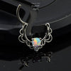 Bague de Nez en Zircon Incrustée Opal et Tige Escamotable - Couleurs Lagon