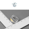 Bague Vagues Esprit Océan - Couleurs Lagon