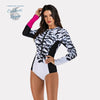 Bikini Push-Up Rashguard Manche Longue DOLPHIN PLAY - Couleurs Lagon