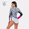 Bikini Push-Up Rashguard Manche Longue DOLPHIN PLAY - Couleurs Lagon