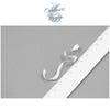 Boucles d'oreilles en Argent S925 Algue Marine Concises et Lisses - Couleurs Lagon