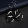 Boucles d'oreilles en spirale couleur argent noir ou or - Couleurs Lagon