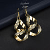 Boucles d'oreilles en spirale couleur argent noir ou or - Couleurs Lagon
