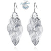 Boucles d'oreilles feuille d'érable assorties - Couleurs Lagon