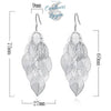Boucles d'oreilles feuille d'érable assorties - Couleurs Lagon
