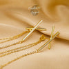 Boucles d'oreilles longues s925 zircon - Couleurs Lagon