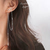 Boucles d'oreilles longues s925 zircon - Couleurs Lagon