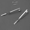 Boucles d'oreilles S925 Longue Argent ou Or - Couleurs Lagon