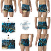 Boxers Homme Bleu Bénitier Poisson - Couleurs Lagon