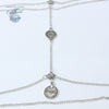 Chaine de Cuisse Argent Or Ancien Boho - Couleurs Lagon
