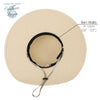Chapeau de Plage Paille Ajustable - Couleurs Lagon