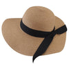 Chapeau de Plage Paille Ajustable - Couleurs Lagon