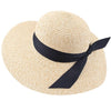 Chapeau de Plage Paille Ajustable - Couleurs Lagon