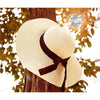 Chapeau de Plage Paille Ajustable - Couleurs Lagon