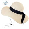 Chapeau de Plage Paille Ajustable - Couleurs Lagon