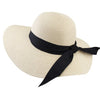 Chapeau de Plage Paille Ajustable - Couleurs Lagon