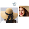 Chapeau de Plage Paille Ajustable - Couleurs Lagon