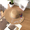 Chapeau Paille Plage Dame I want to see the sea - Couleurs Lagon