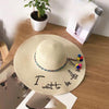 Chapeau Paille Plage Dame I want to see the sea - Couleurs Lagon