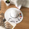 Chapeau Paille Plage Dame I want to see the sea - Couleurs Lagon