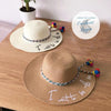 Chapeau Paille Plage Dame I want to see the sea - Couleurs Lagon