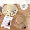 Chapeau Paille Plage Dame I want to see the sea - Couleurs Lagon