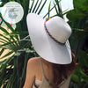 Chapeau Paille Plage Dame I want to see the sea - Couleurs Lagon