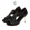Chaussures Danse Latine Double Couche T8.5cm - Couleurs Lagon